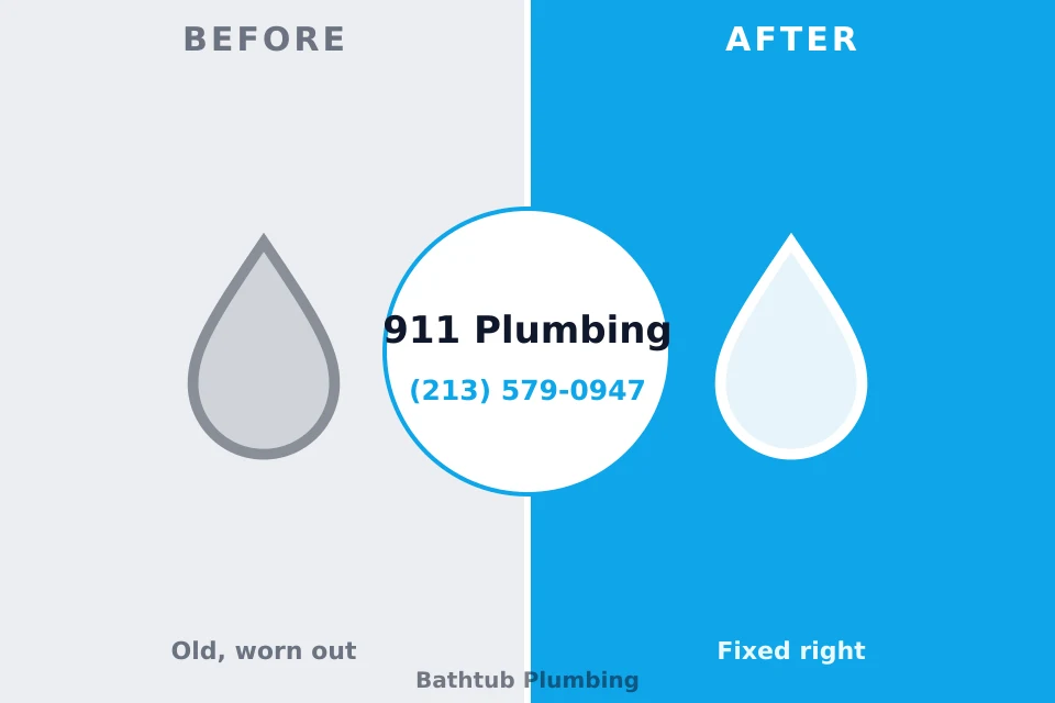 Before and after: plumbing repair Xenia, OH
